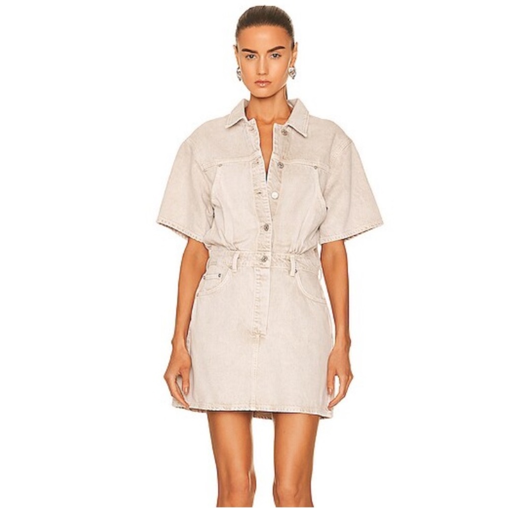 Citizens of Humanity Lucie Denim Button-Front Mini Dress